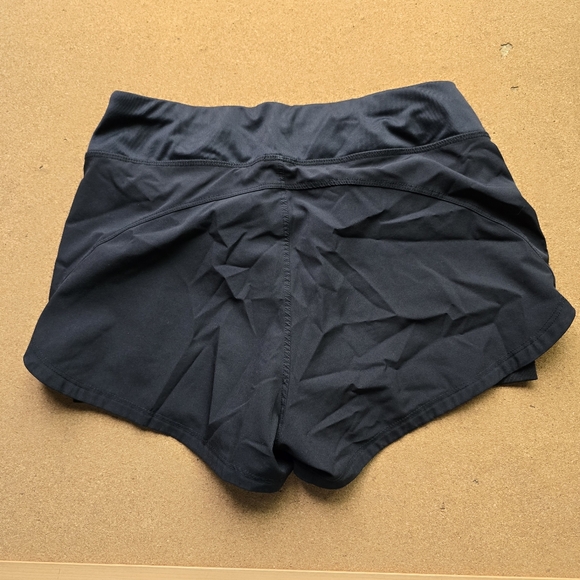 Layer8 Quick-dry running shorts with tights underneath Black SZ XS - Picture 3 of 4